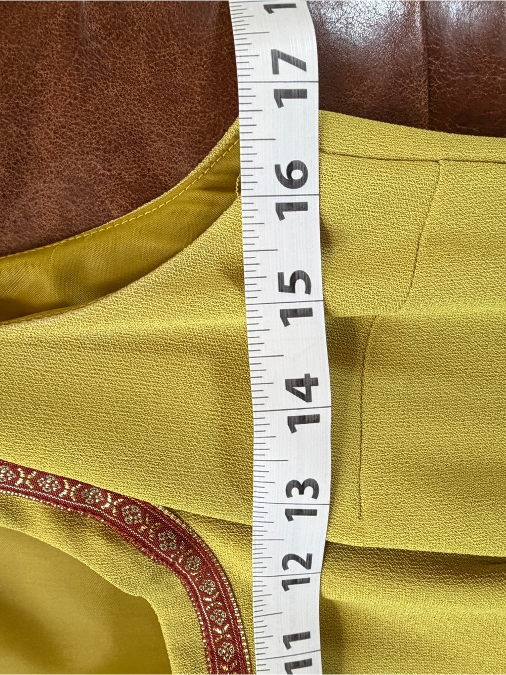 ABS Evening Allen Schwartz Chartreuse Beaded Hem Vintage Cocktail Pinup Dress - Picture 8 of 10